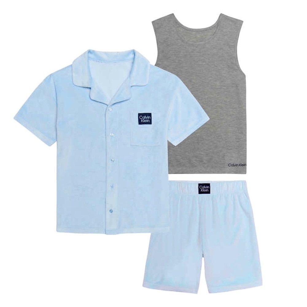 Calvin Klein - Youth 3-Piece Notch Collar Pajama